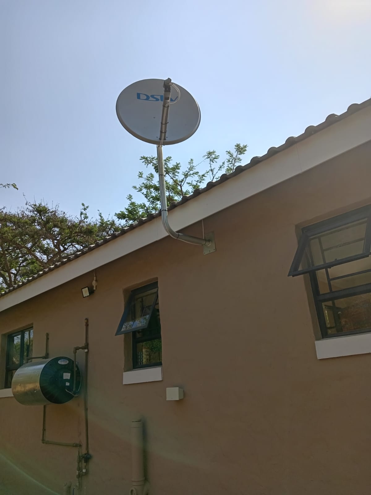 Professional satellite dish installation